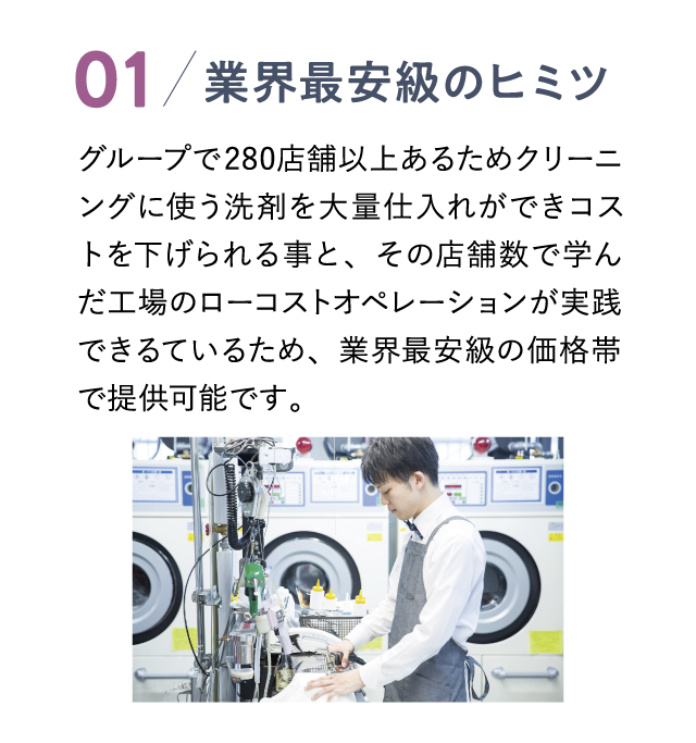 業界最安級のヒミツ